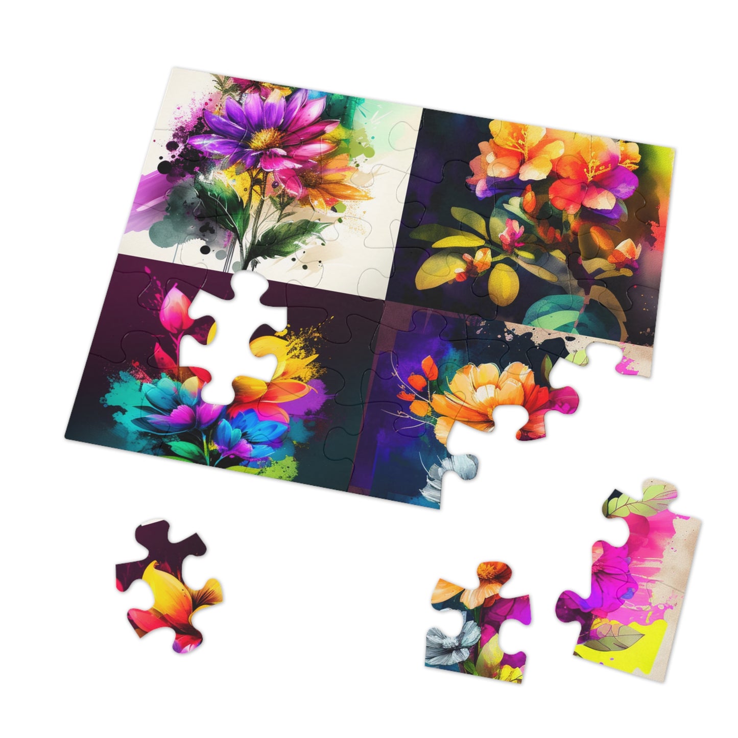 Jigsaw Puzzle (30, 110, 252, 500,1000-Piece) Bright Spring Flowers 5