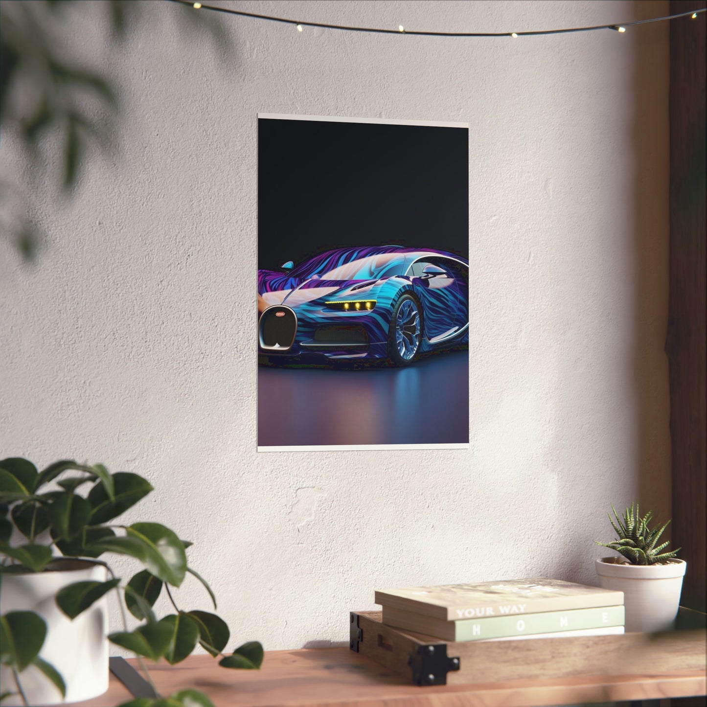 Premium Matte Vertical Posters Bugatti Abstract Flair 3