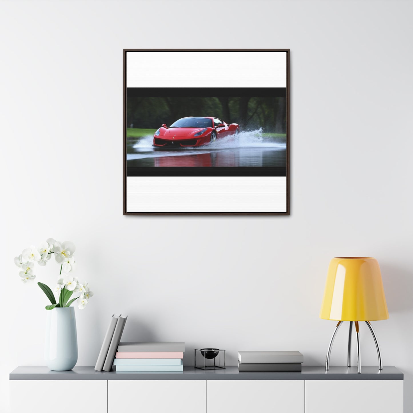 Gallery Canvas Wraps, Square Frame Water Ferrari Splash 2