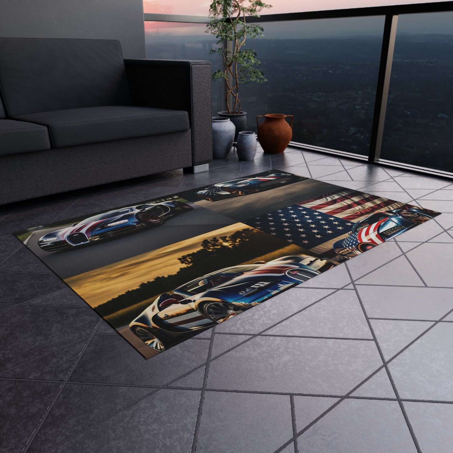 Outdoor Rug  Bugatti Flag American 5