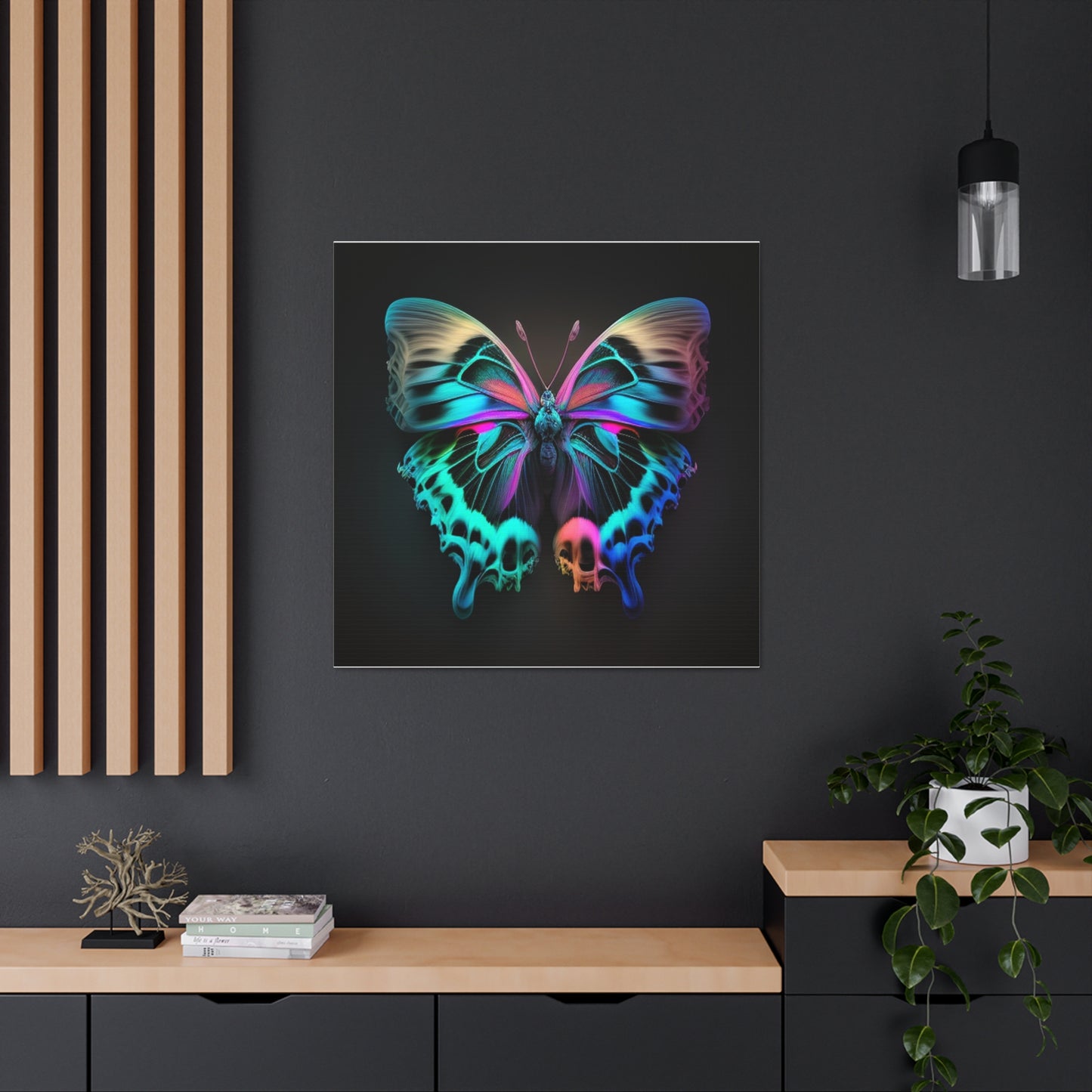 Canvas Gallery Wraps Neon Butterfly Fusion 2