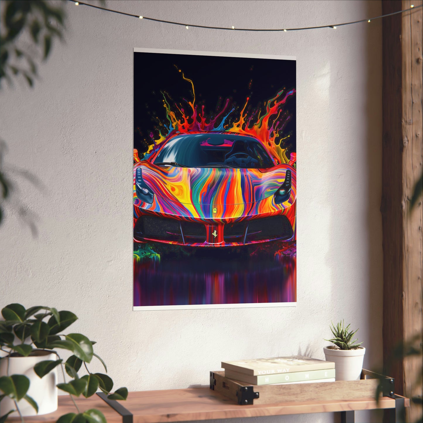 Premium Matte Vertical Posters Ferrari Fusion Water 4