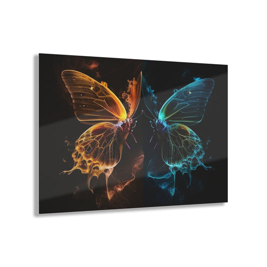 Acrylic Prints Kiss Neon Butterfly 1