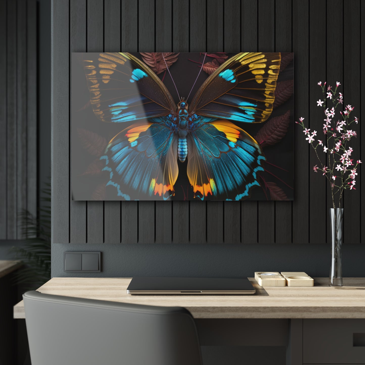 Acrylic Prints Neon Butterfly Flair 1