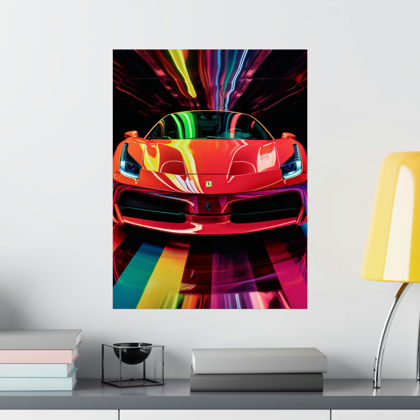 Premium Matte Vertical Posters Ferrari Flair Macro 3