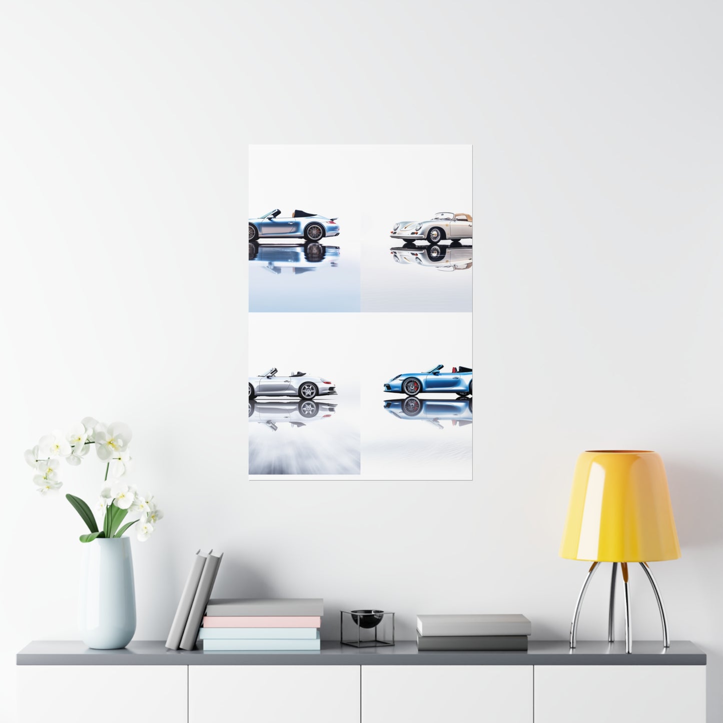 Premium Matte Vertical Posters 911 Speedster on water 5