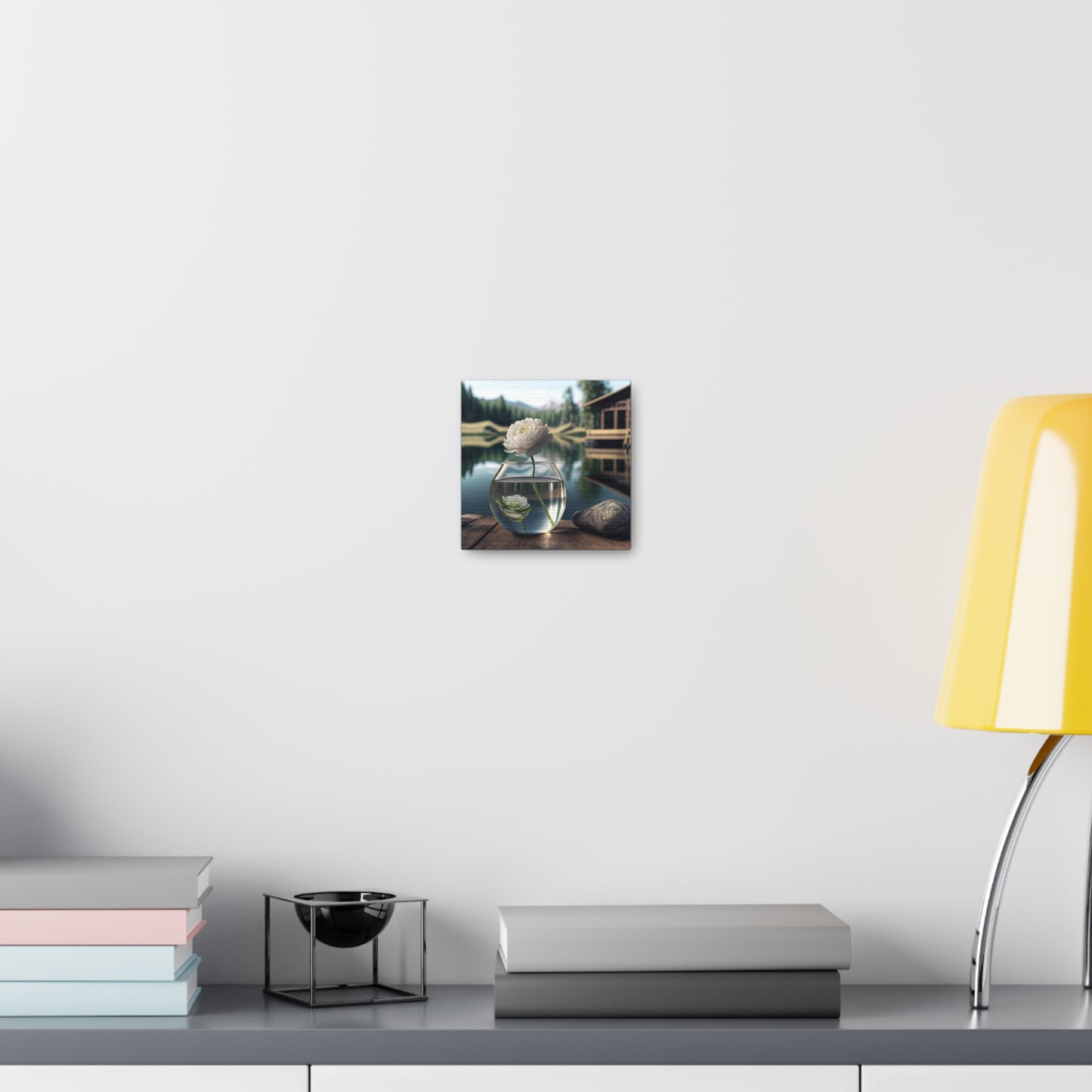 Canvas Gallery Wraps White Peony glass vase 2