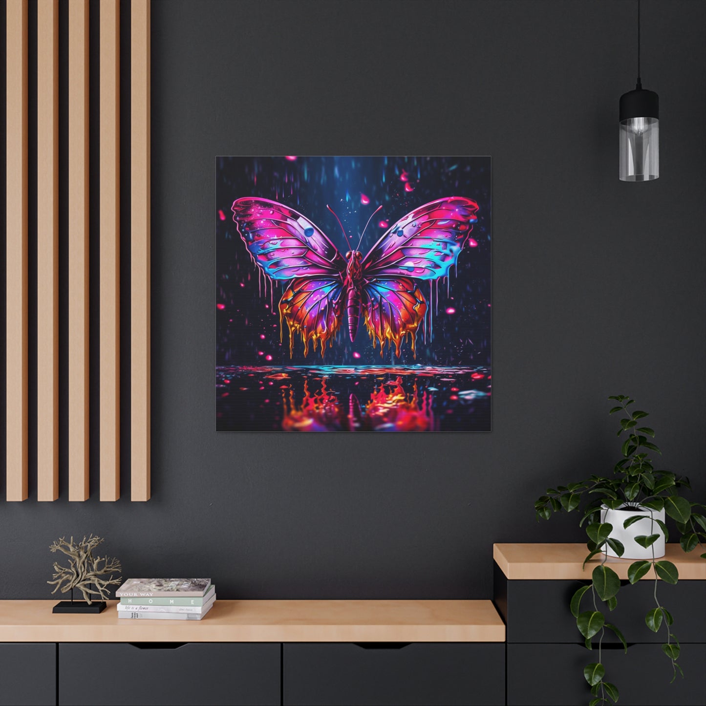 Canvas Gallery Wraps Pink Butterfly Flair 2