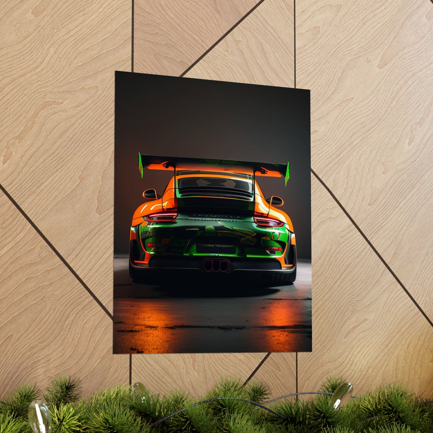 Premium Matte Vertical Posters Porsche Color 3