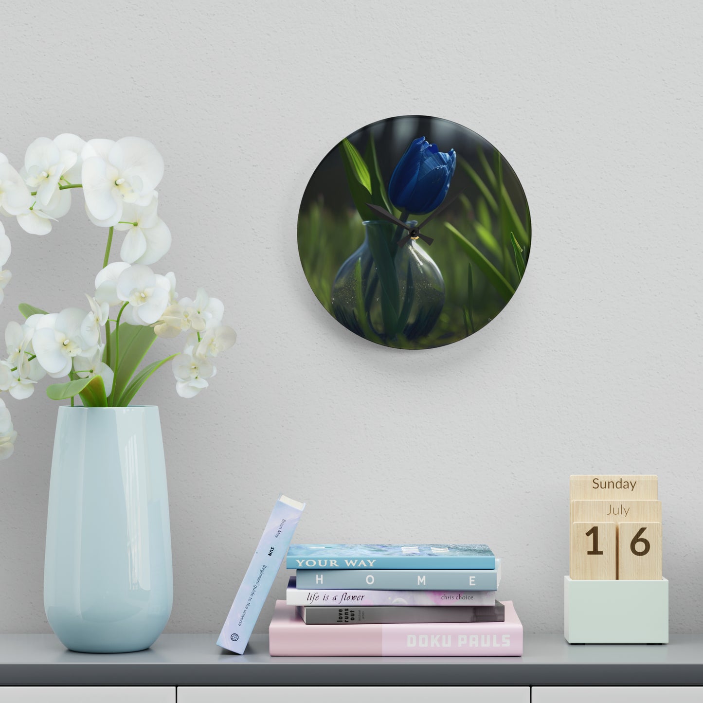 Acrylic Wall Clock Tulip 1