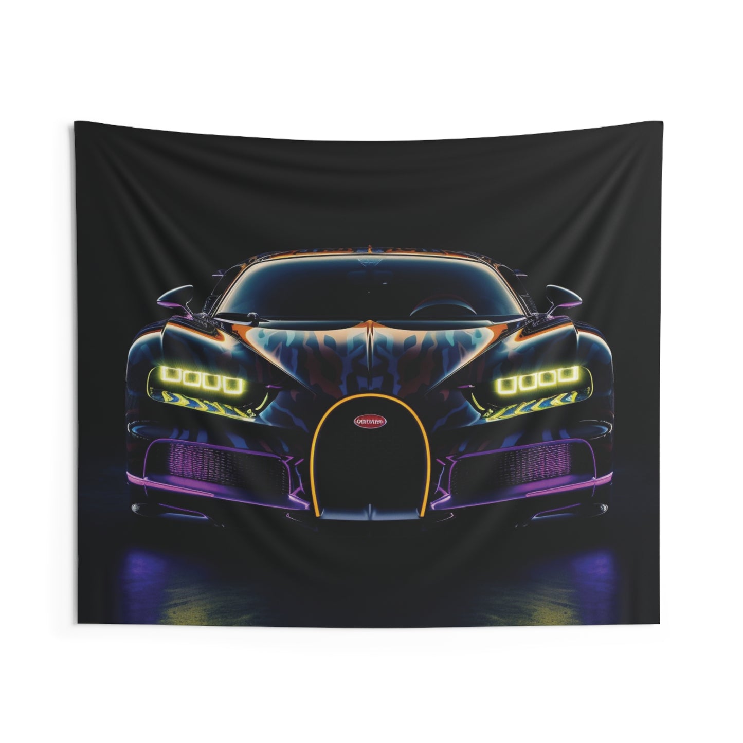 Indoor Wall Tapestries Hyper Bugatti Chiron 3