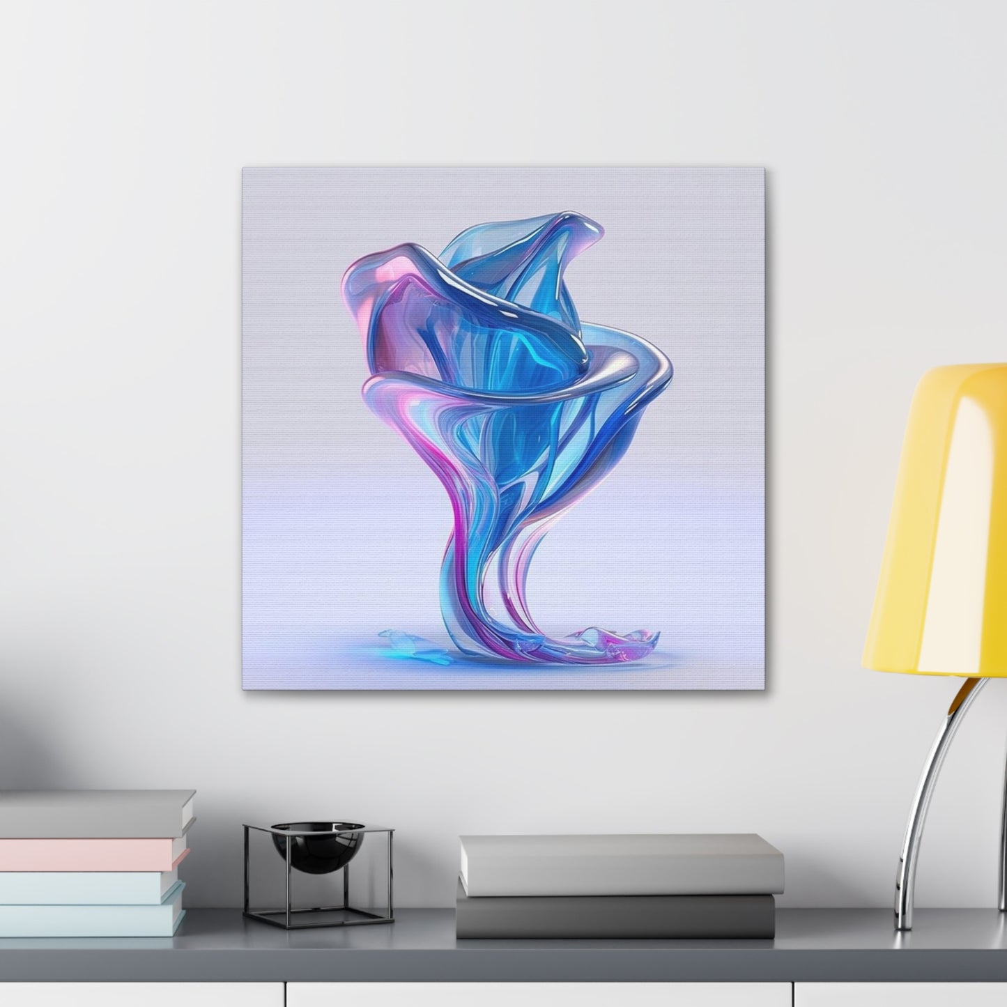 Canvas Gallery Wraps Pink & Blue Tulip Rose 2