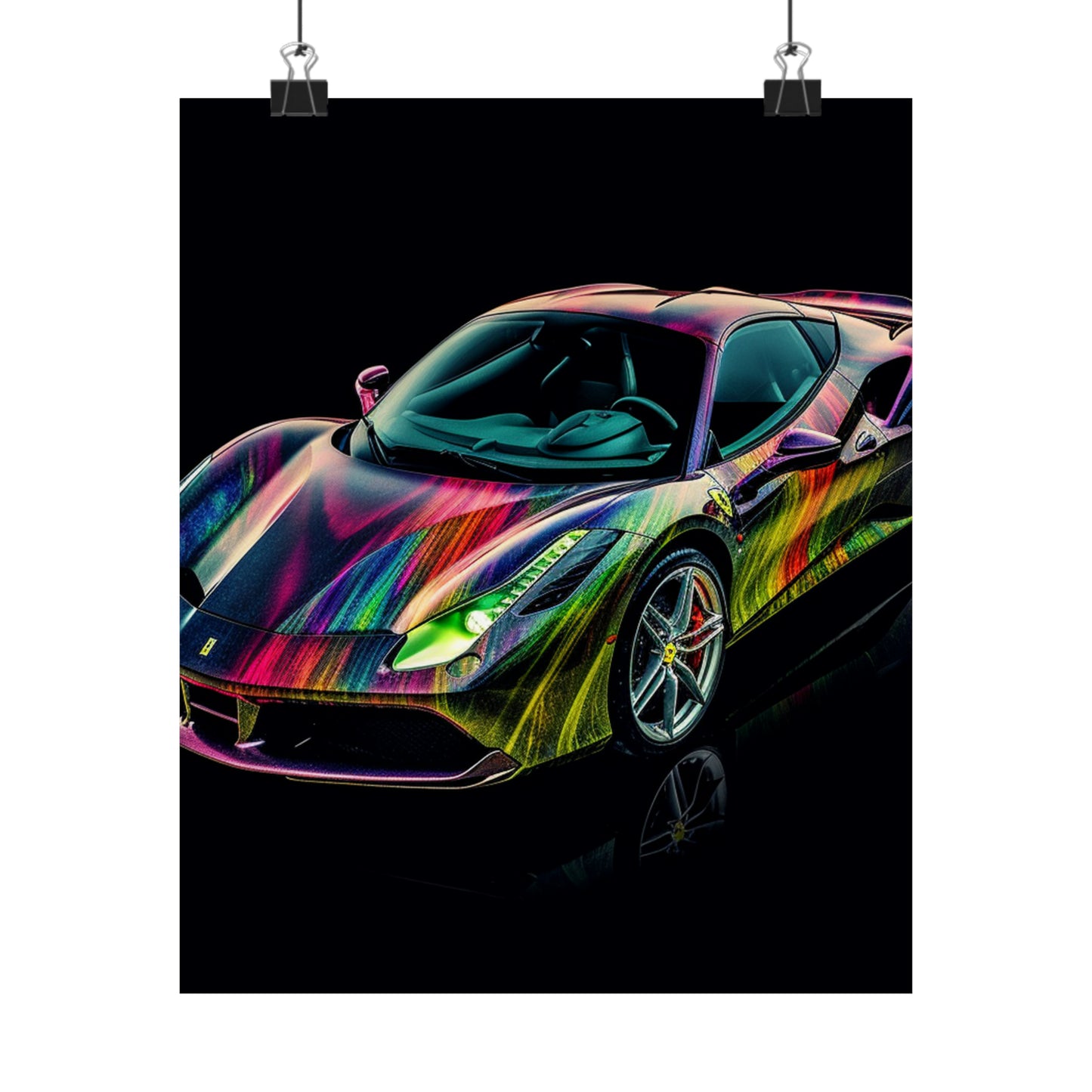 Premium Matte Vertical Posters Ferrari Color 3