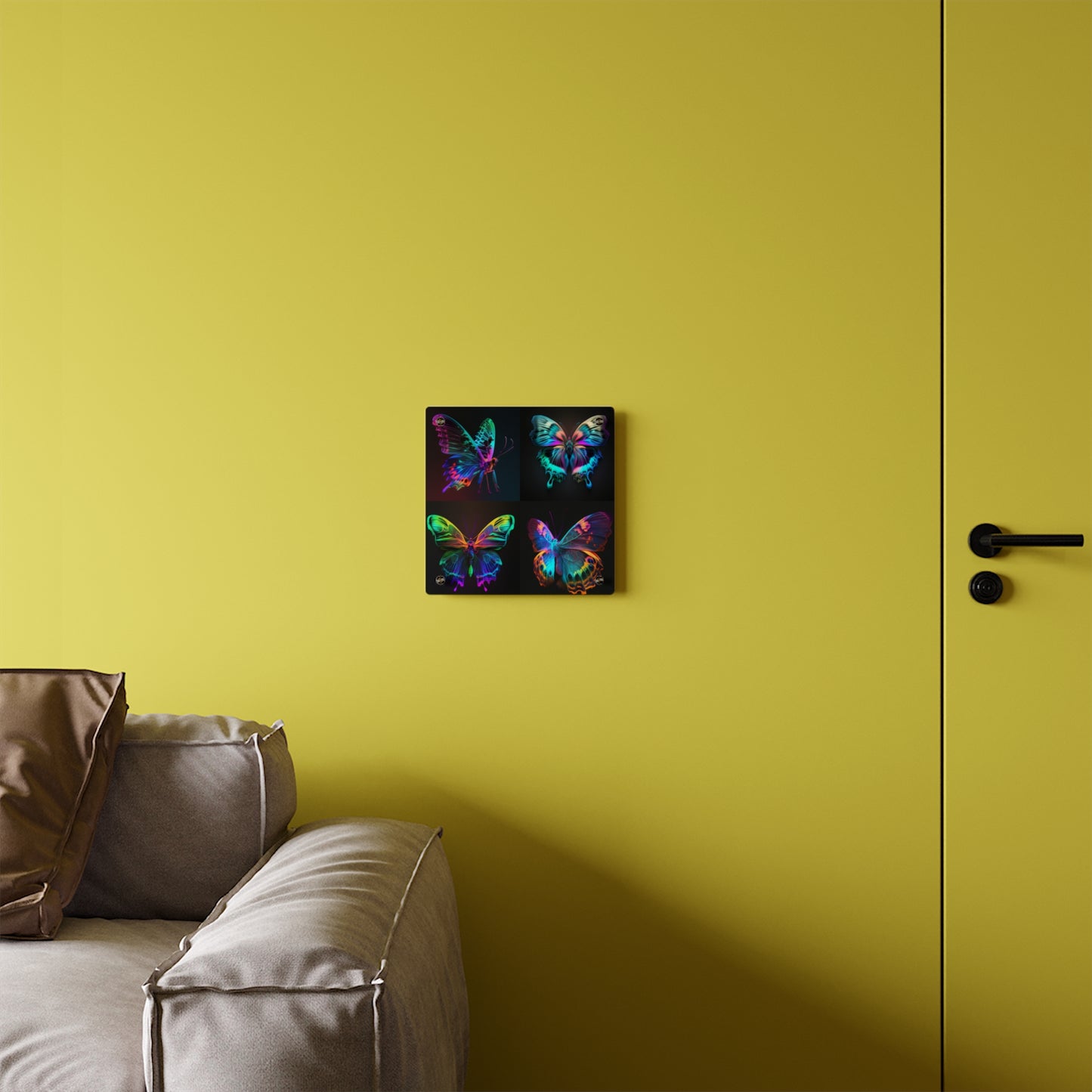 Acrylic Wall Art Panels Raw Hyper Color Butterfly 5