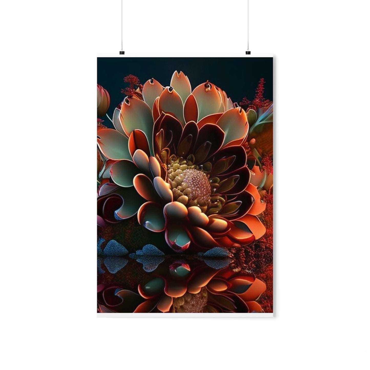 Premium Matte Vertical Posters Flower Arangment 4