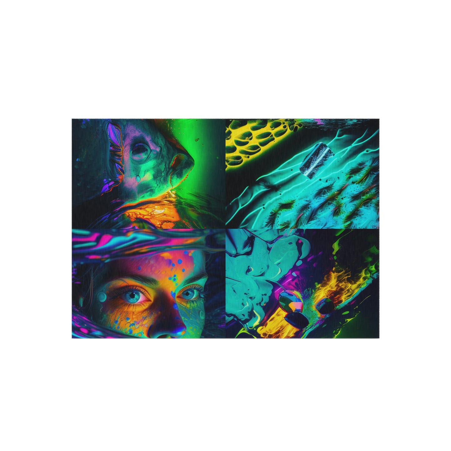 Outdoor Rug  Florescent Glow 5