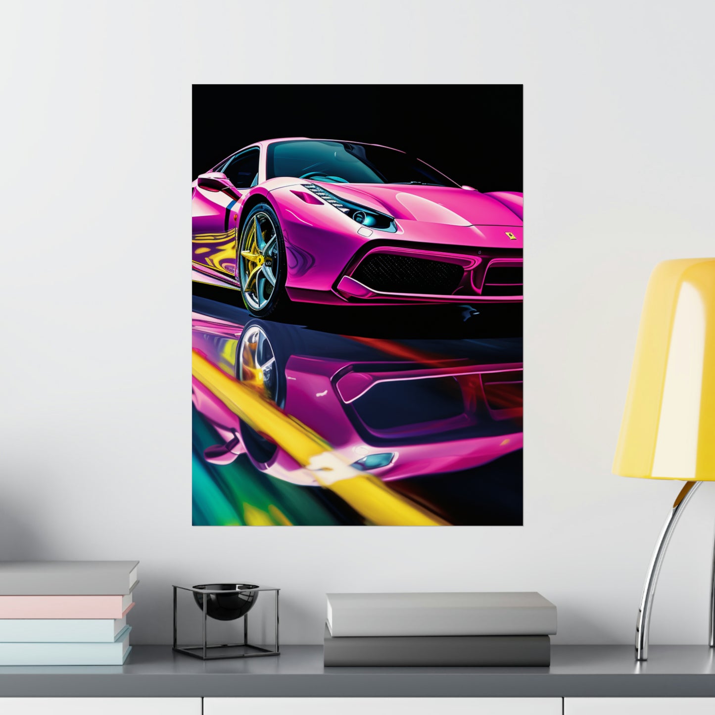 Premium Matte Vertical Posters Ferrari Flair Macro 4