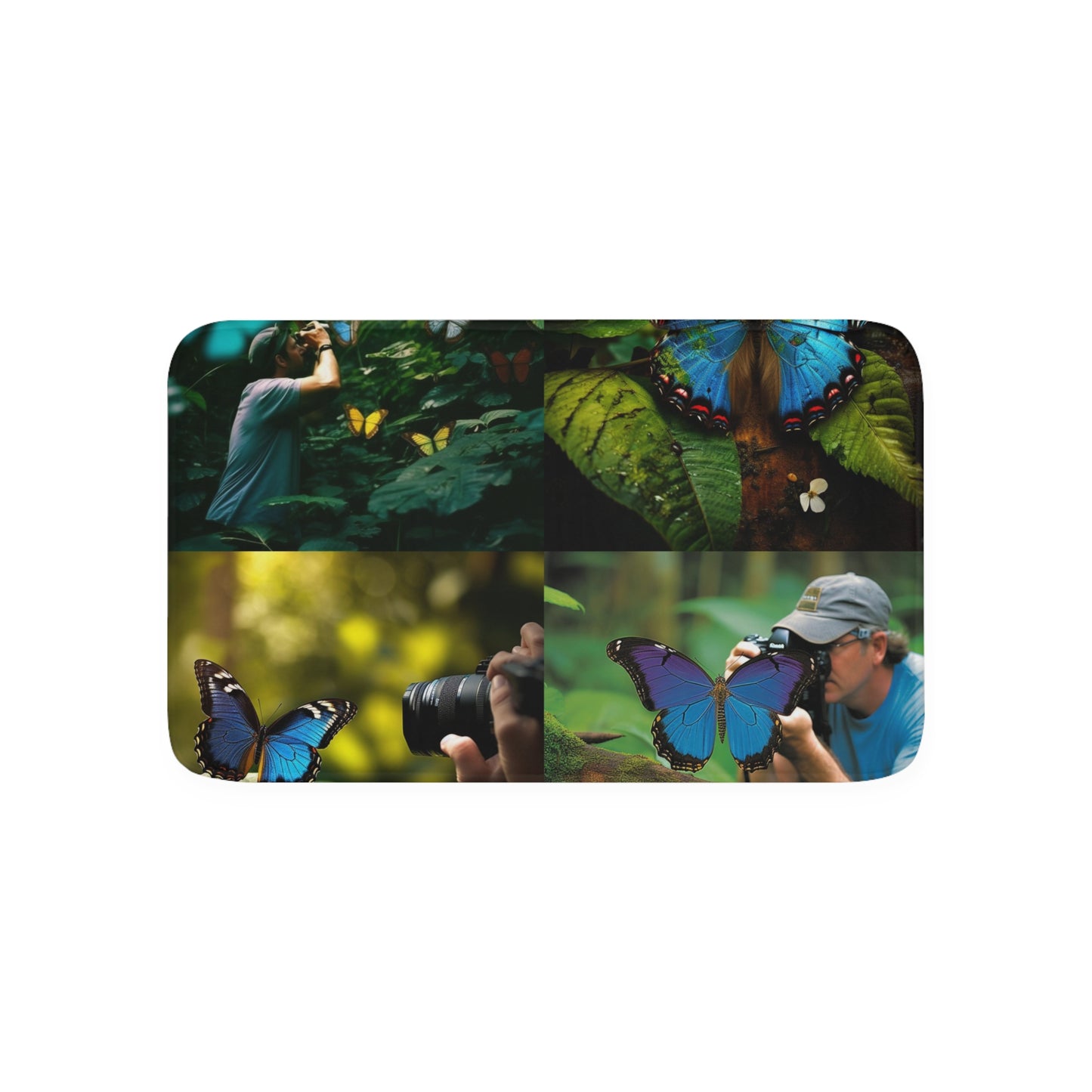 Memory Foam Bath Mat Jungle Butterfly 5