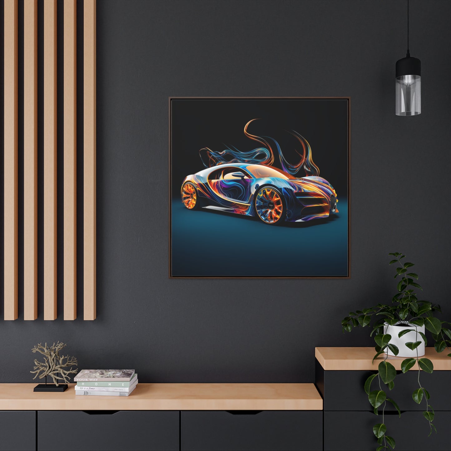 Gallery Canvas Wraps, Square Frame Bugatti Abstract Flair 2