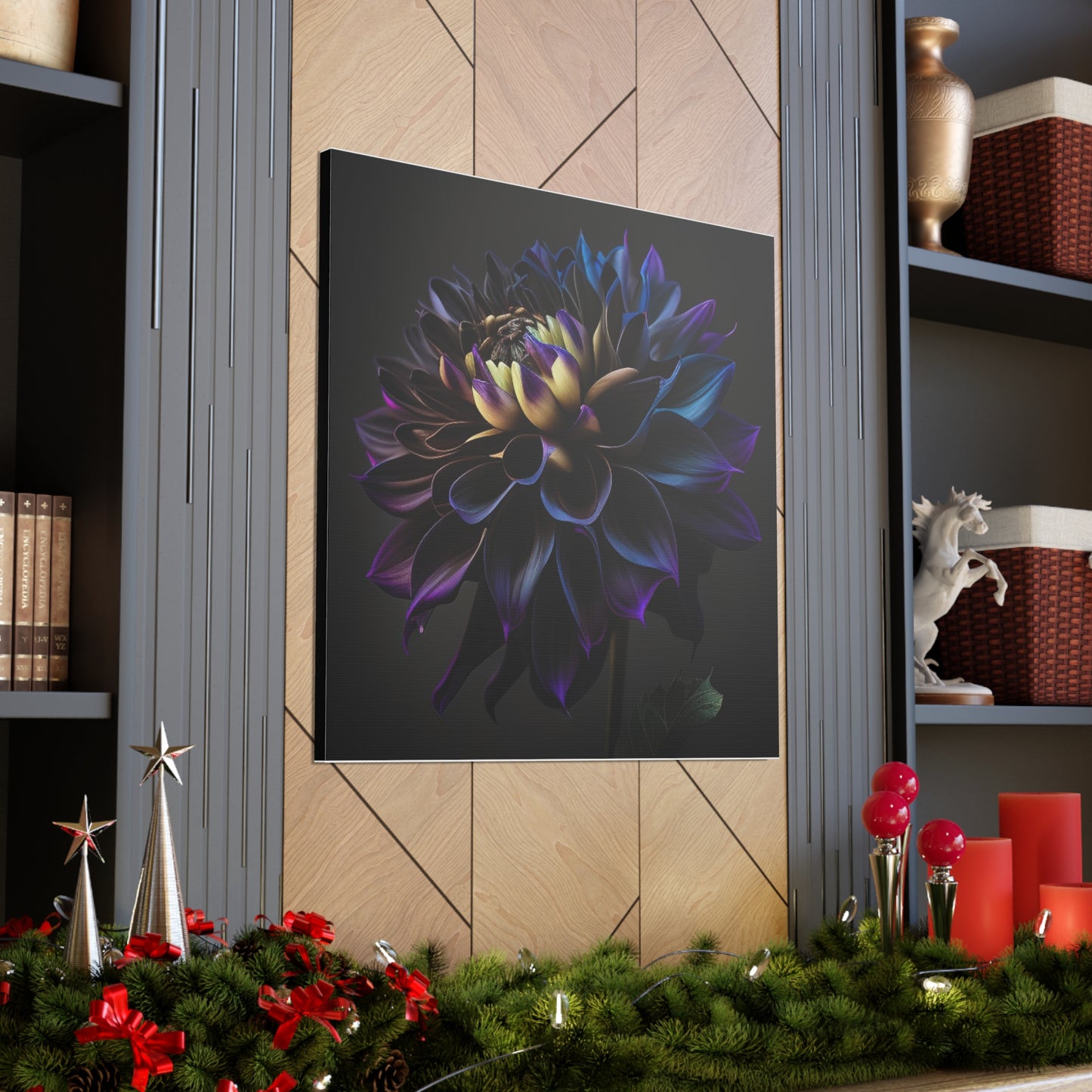 Canvas Gallery Wraps Dahlia Purple 1
