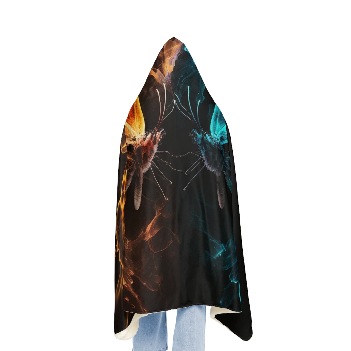 Snuggle Hooded Blanket Kiss Neon Butterfly 6