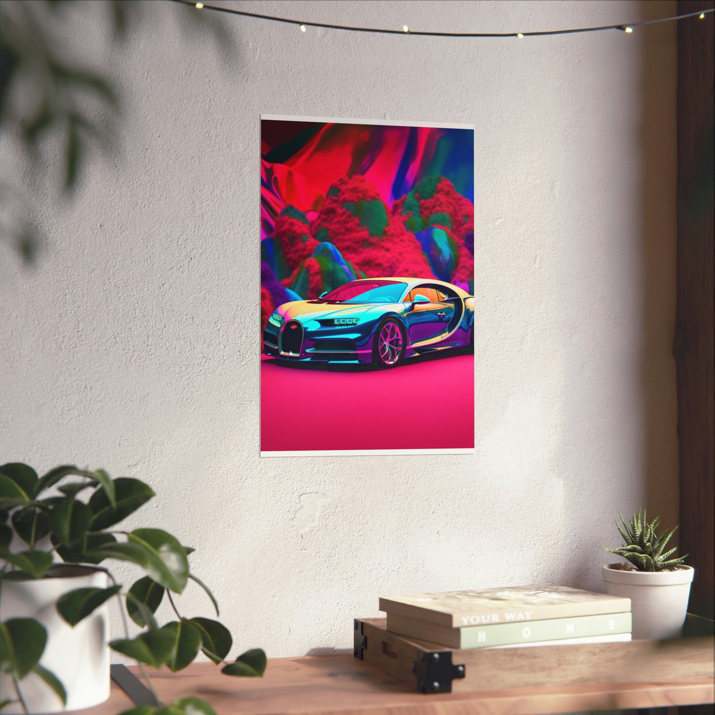 Premium Matte Vertical Posters Florescent Bugatti Flair 4