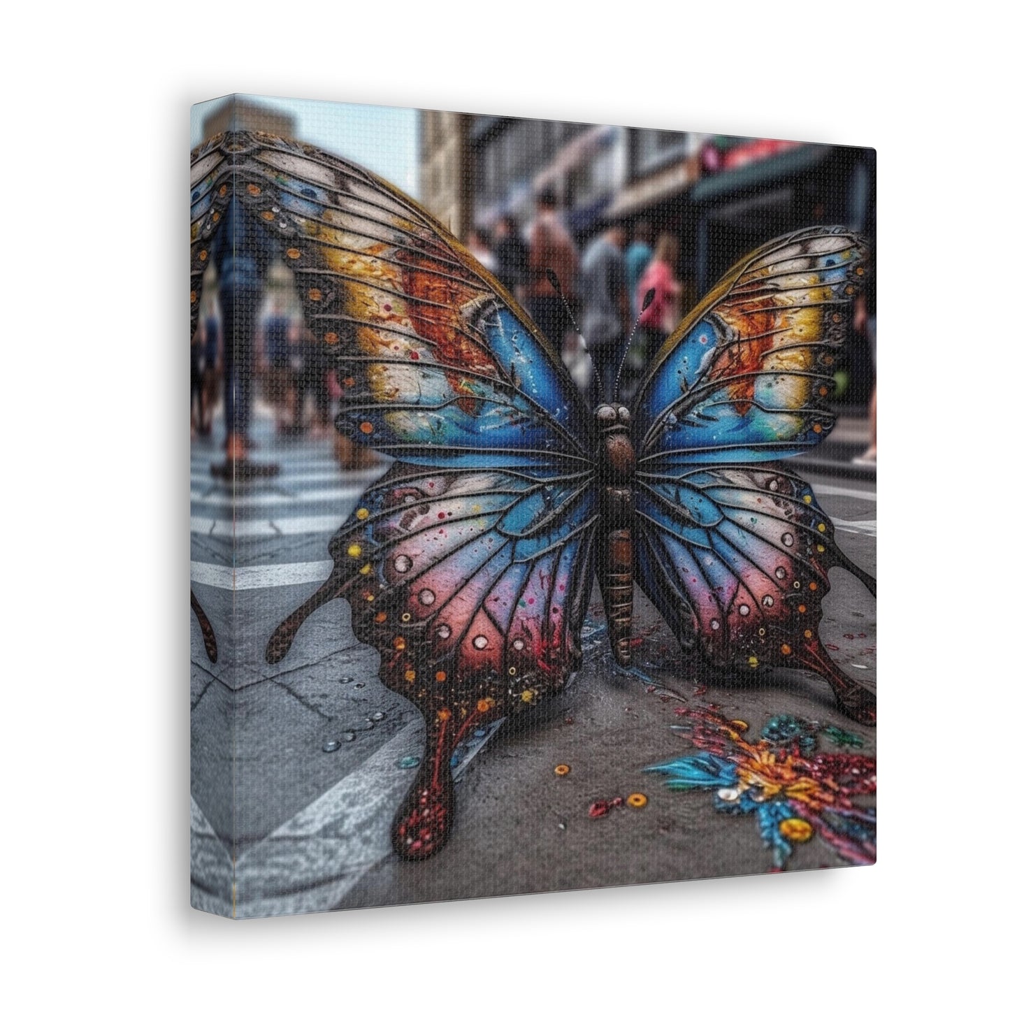 Canvas Gallery Wraps Liquid Street Butterfly 4