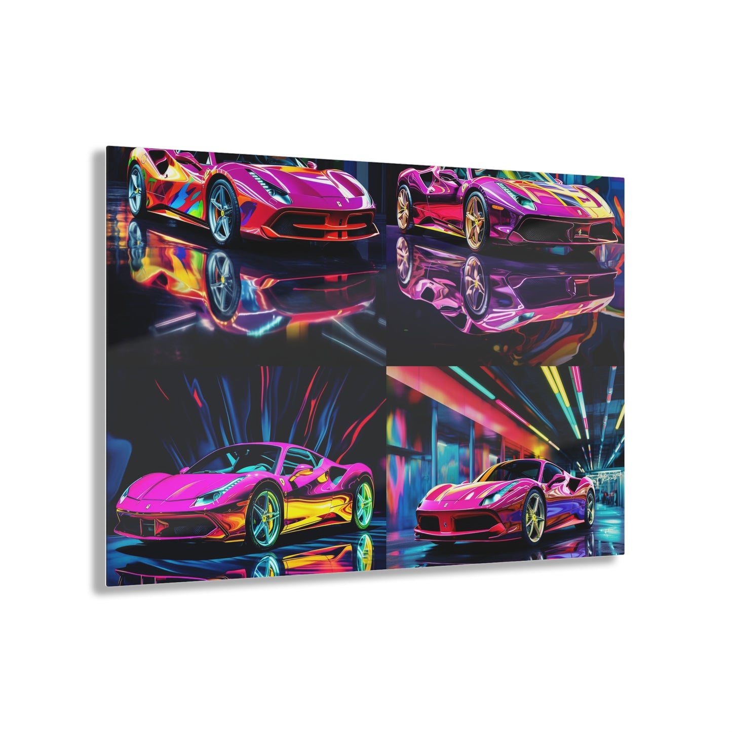 Acrylic Prints Pink Macro Ferrari 5