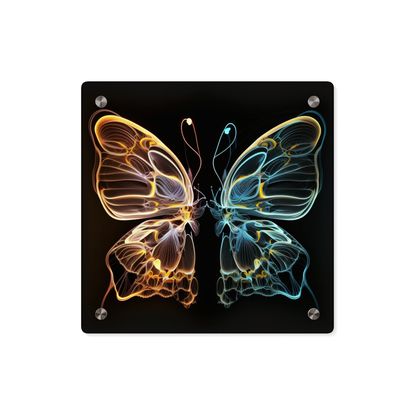 Acrylic Wall Art Panels Neon Glo Butterfly 3