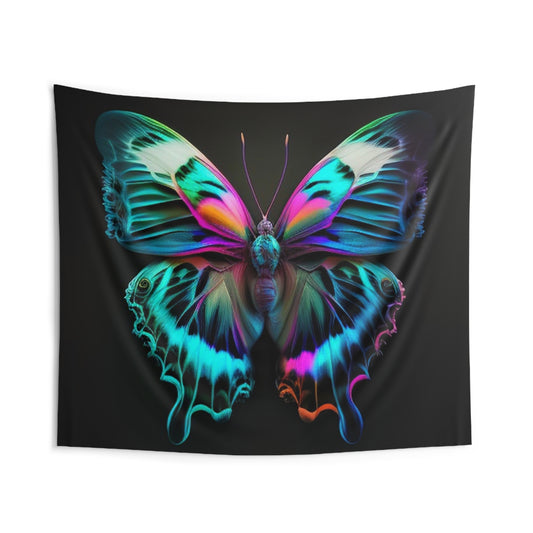 Indoor Wall Tapestries Neon Butterfly Fusion 4