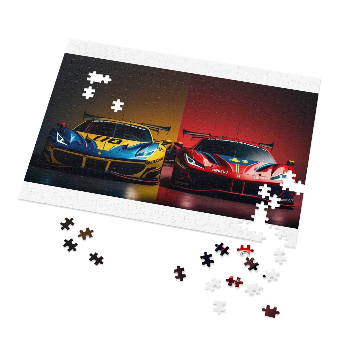 Jigsaw Puzzle (30, 110, 252, 500,1000-Piece) Ferrari Red Blue 3