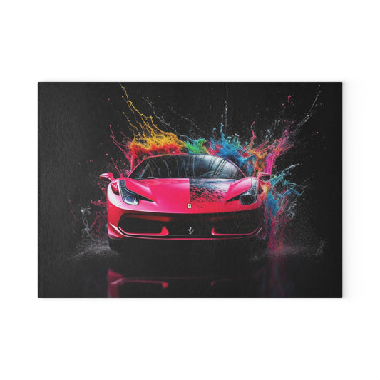 Glass Cutting Board Ferrari Water Splash 2