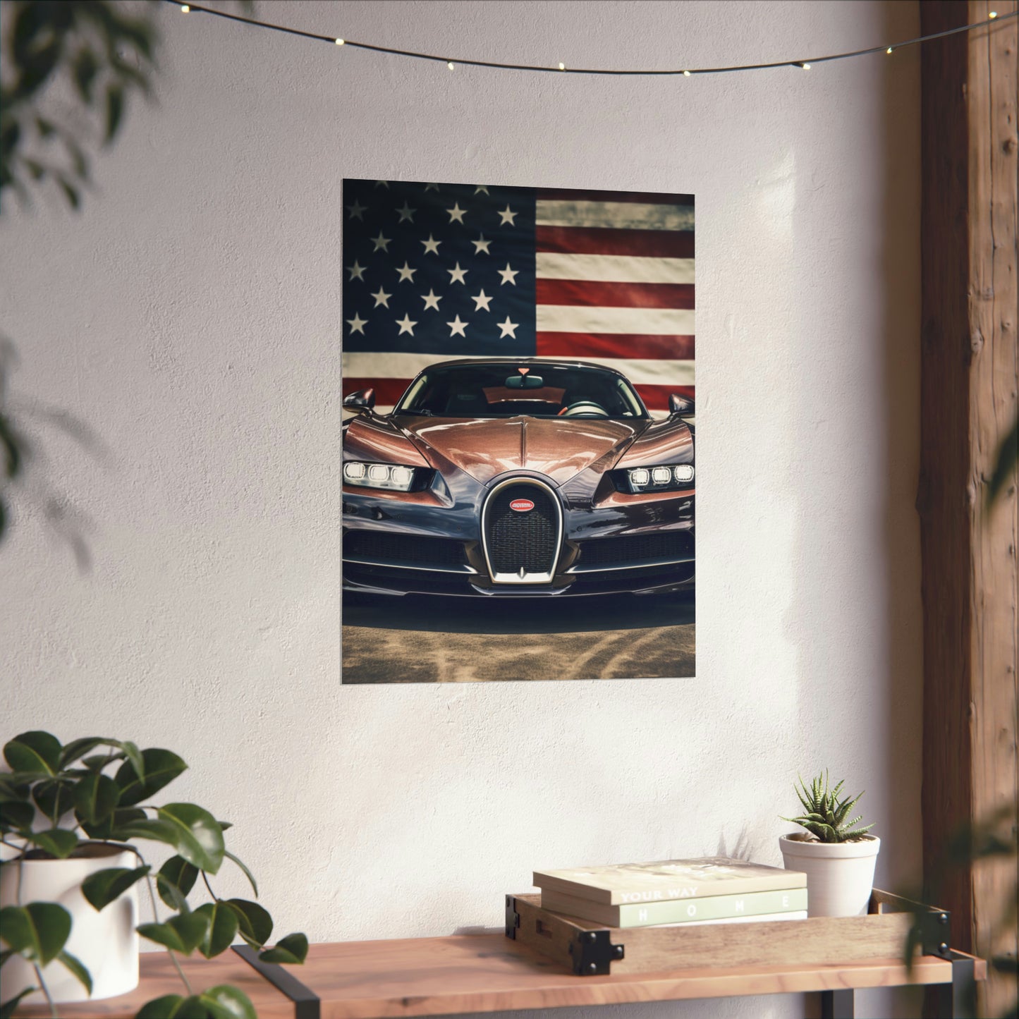 Premium Matte Vertical Posters Bugatti Flag 4