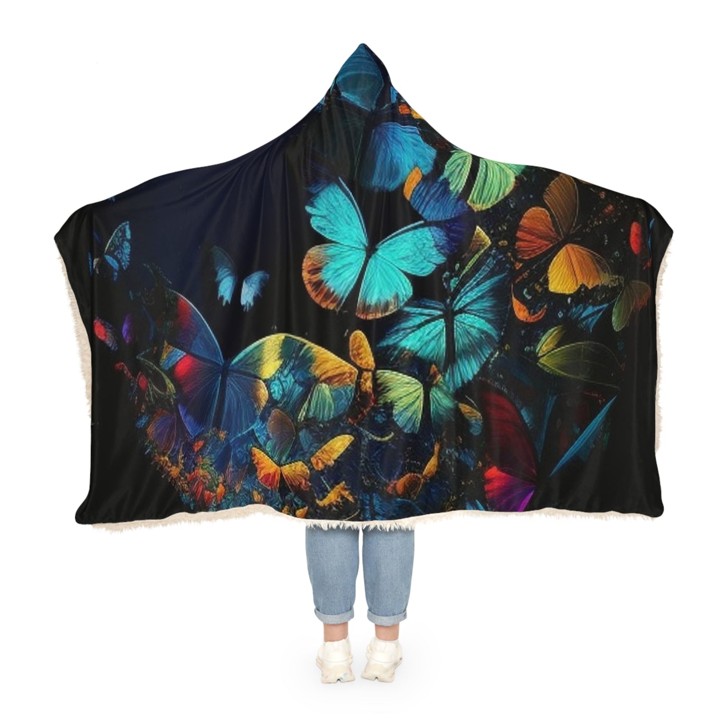 Snuggle Hooded Blanket Moon Butterfly 1