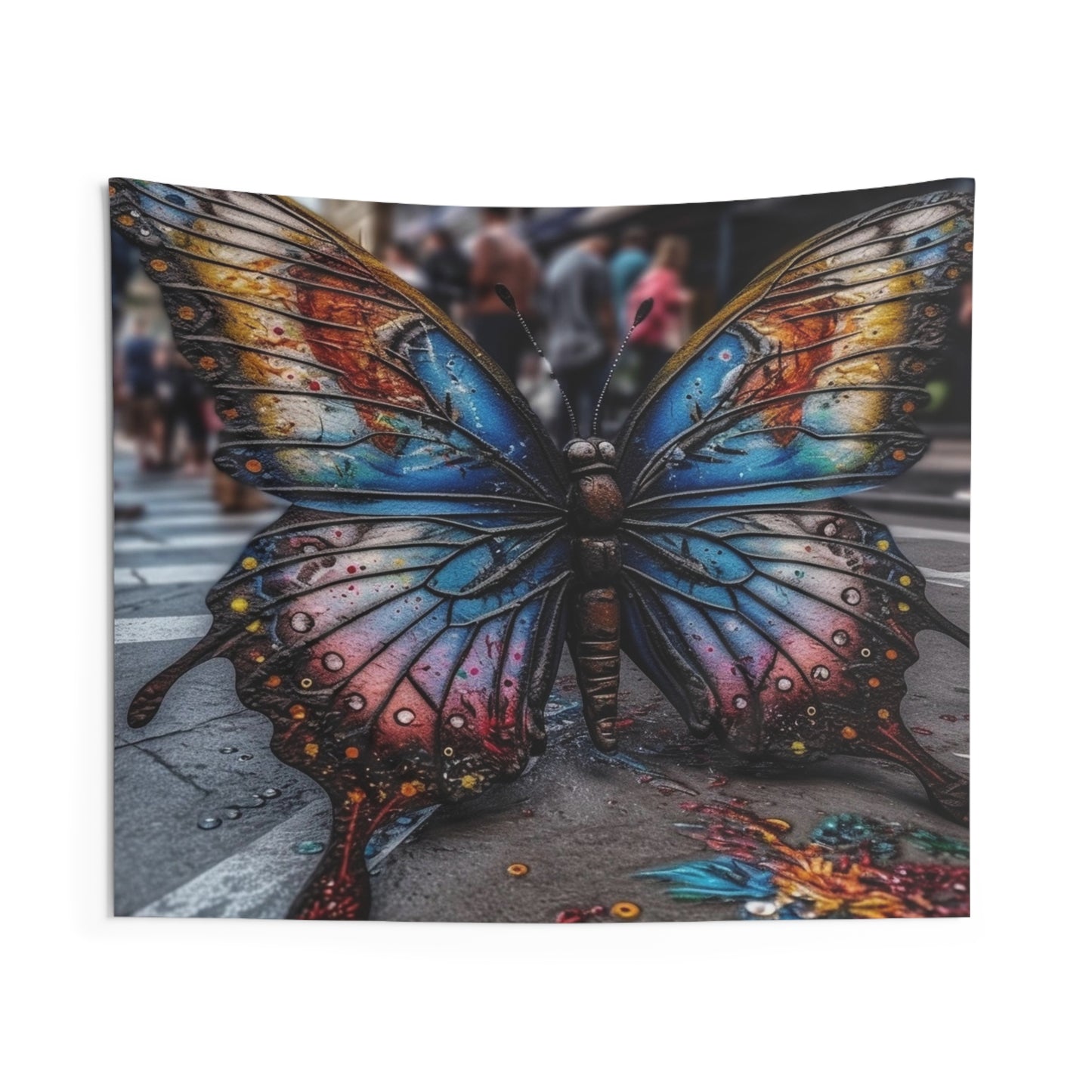 Indoor Wall Tapestries Liquid Street Butterfly 4