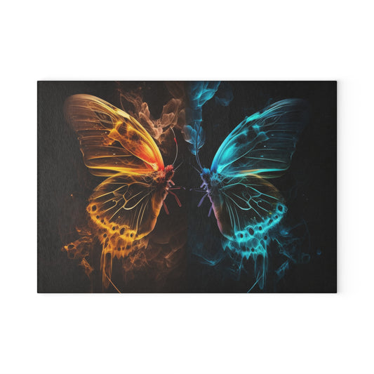 Glass Cutting Board Kiss Neon Butterfly 8