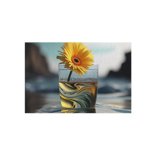 Outdoor Rug  yello Gerbera glass 2