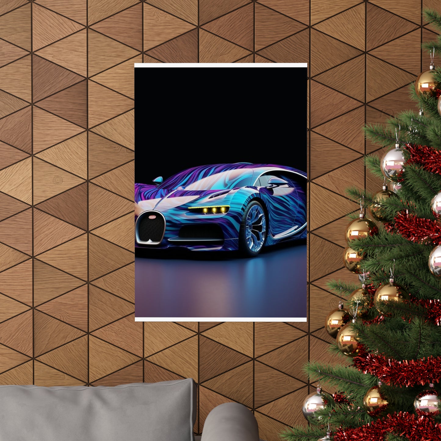 Premium Matte Vertical Posters Bugatti Abstract Flair 3