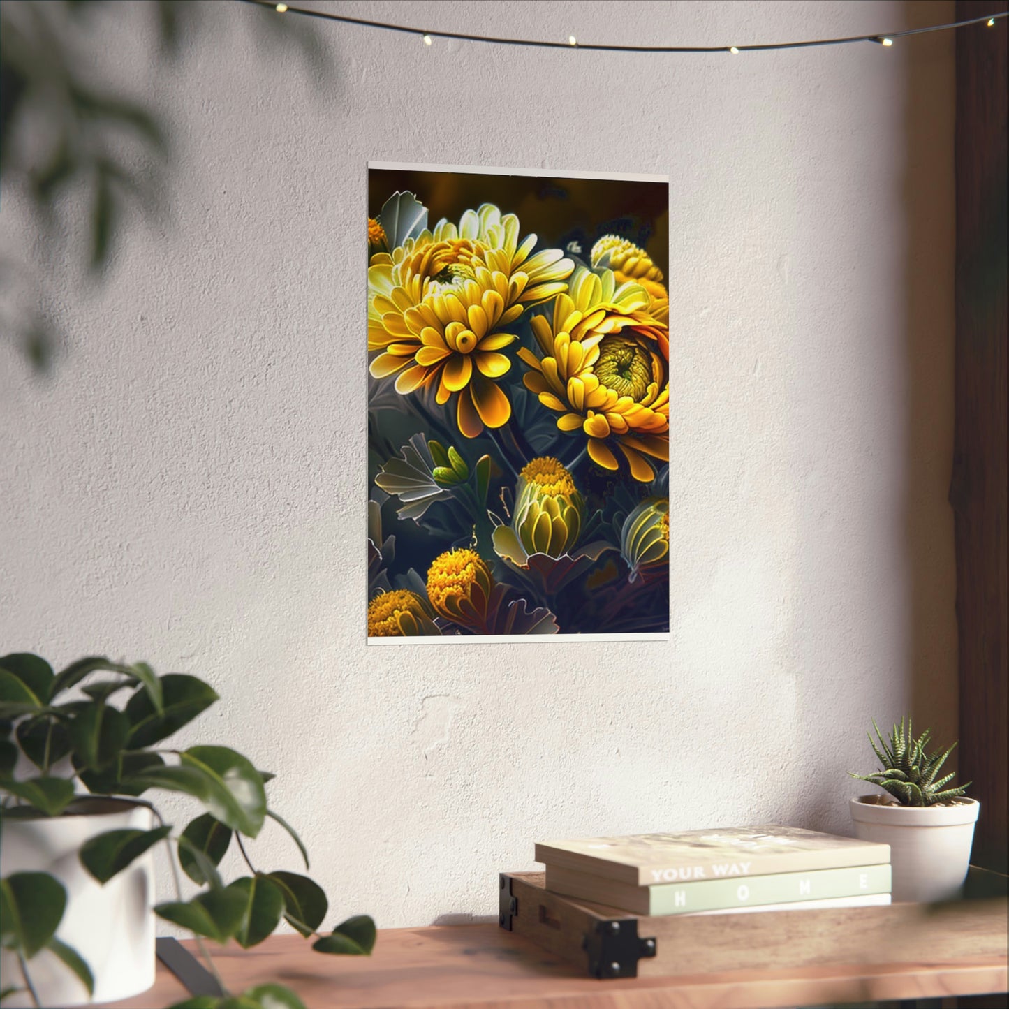 Premium Matte Vertical Posters Yellow Hermosas Flores Amarillas 4