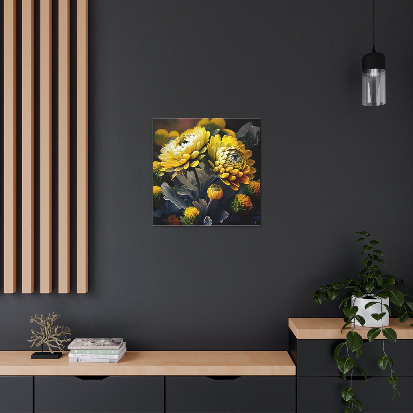 Canvas Gallery Wraps Yellow Hermosas Flores Amarillas 2