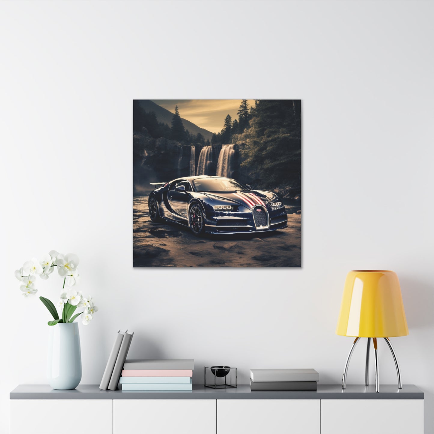 Canvas Gallery Wraps Bugatti Waterfall 2