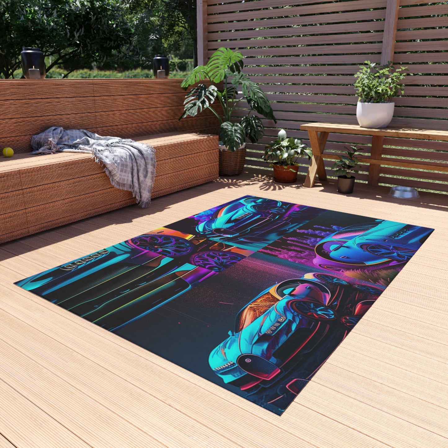 Outdoor Rug  Bugatti Neon Chiron 5