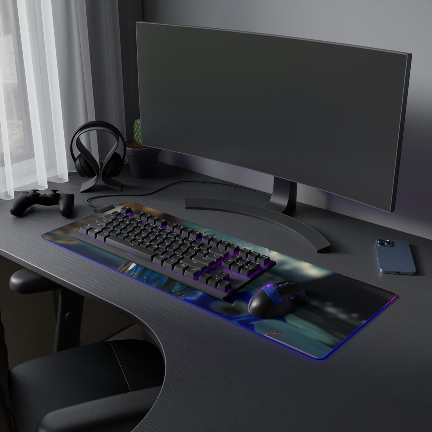 LED Gaming Mouse Pad The Bluebell 4