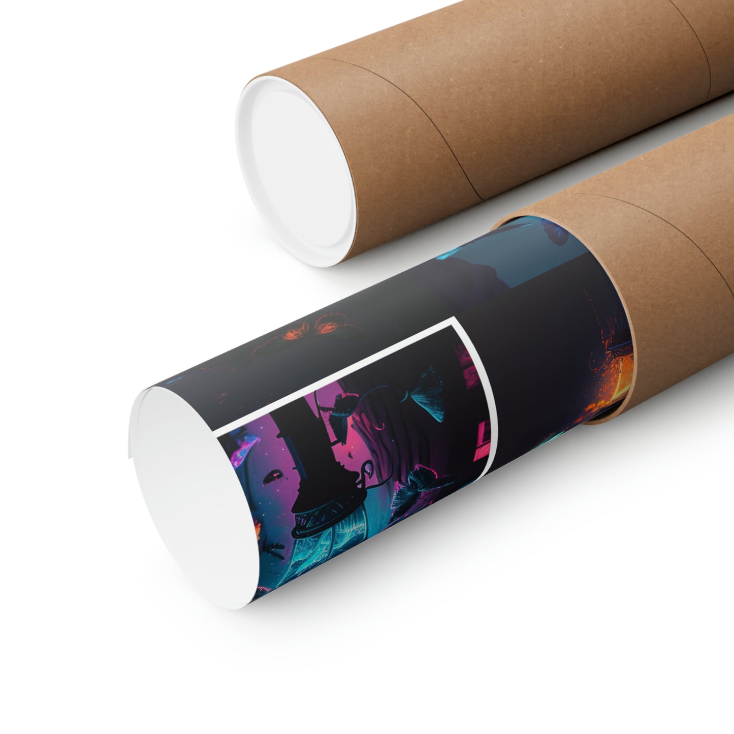Premium Matte Vertical Posters Street Light Butterfly 5