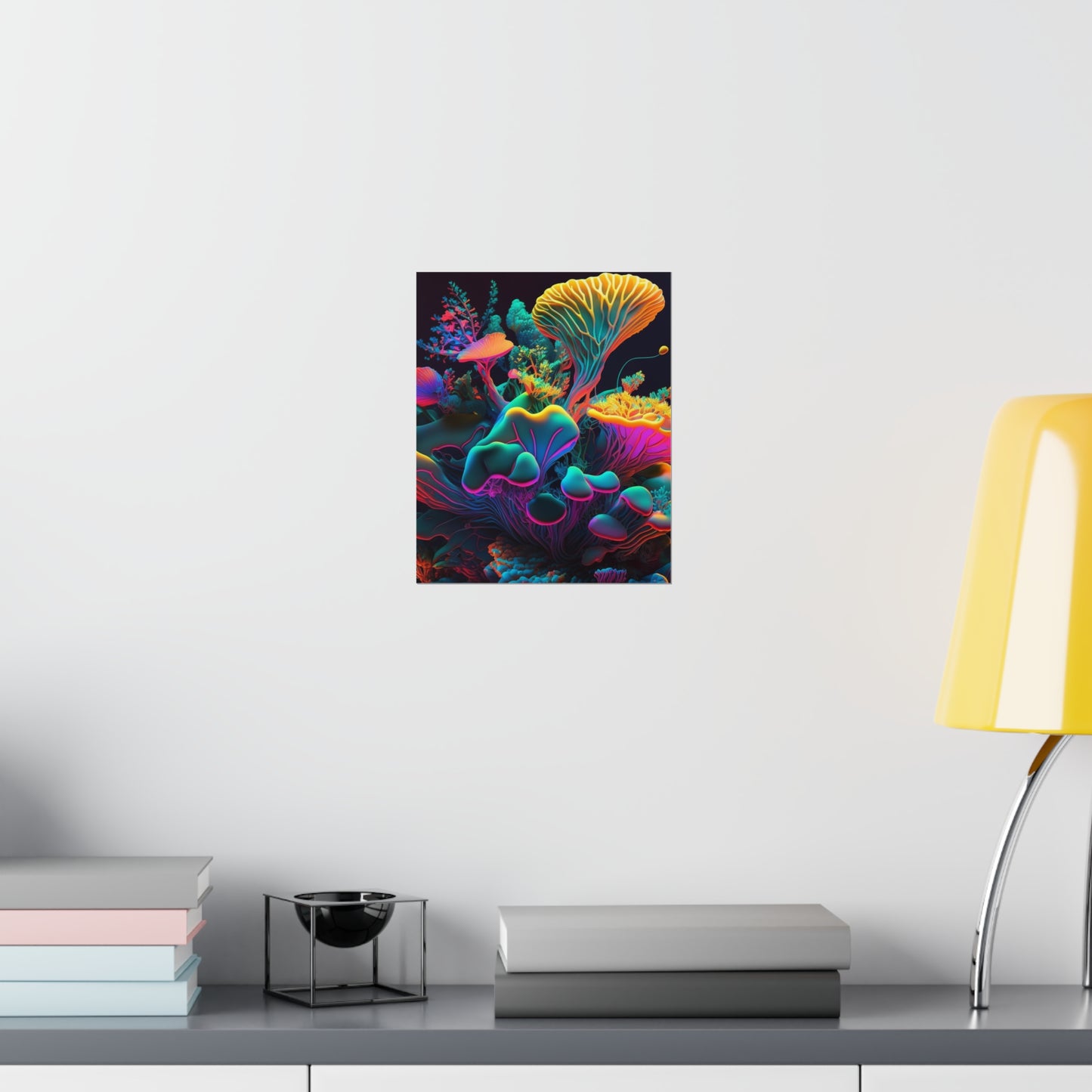 Premium Matte Vertical Posters Macro Coral Reef 1