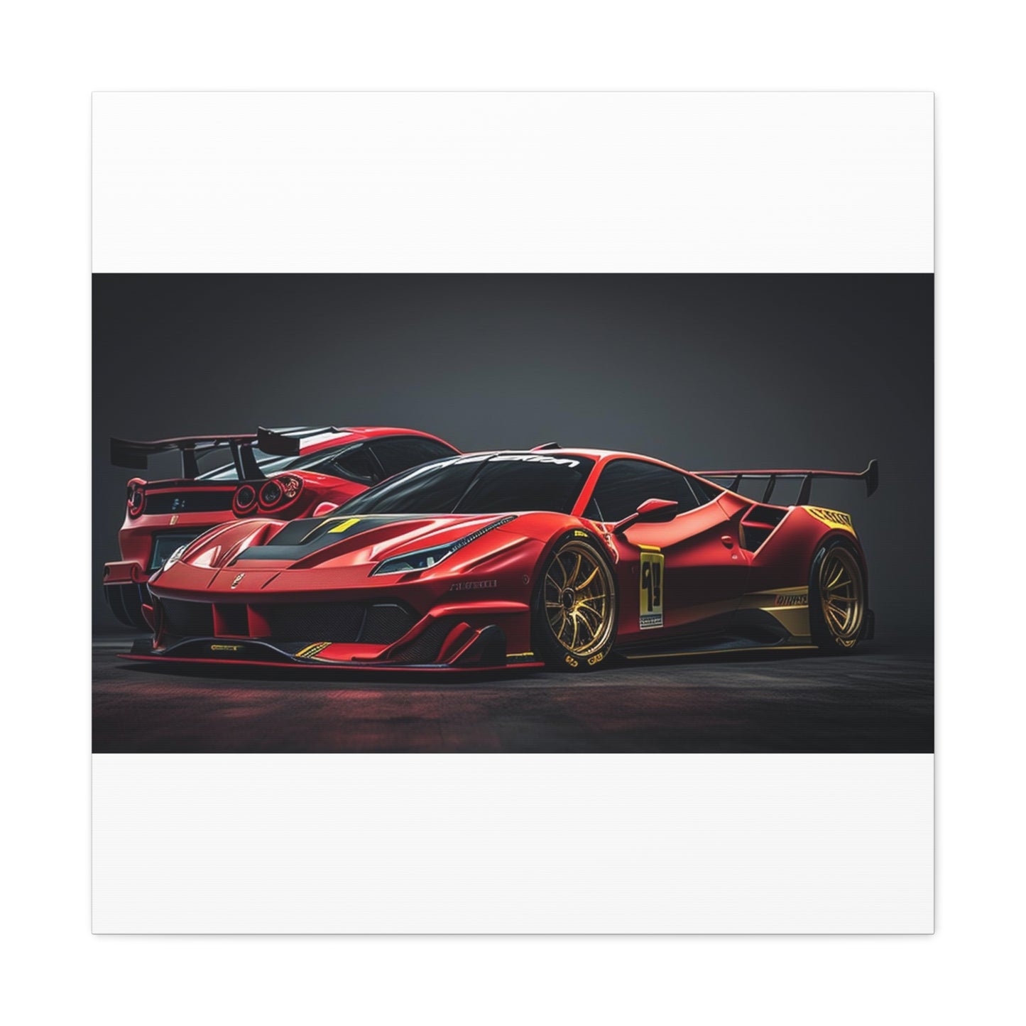 Canvas Gallery Wraps Ferrari Red 3