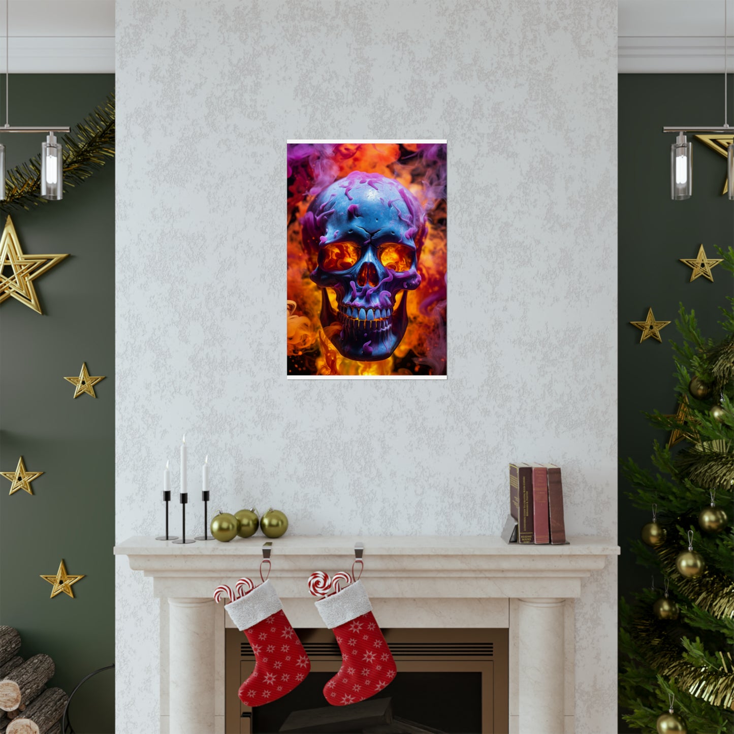 Premium Matte Vertical Posters Macro Skull 3