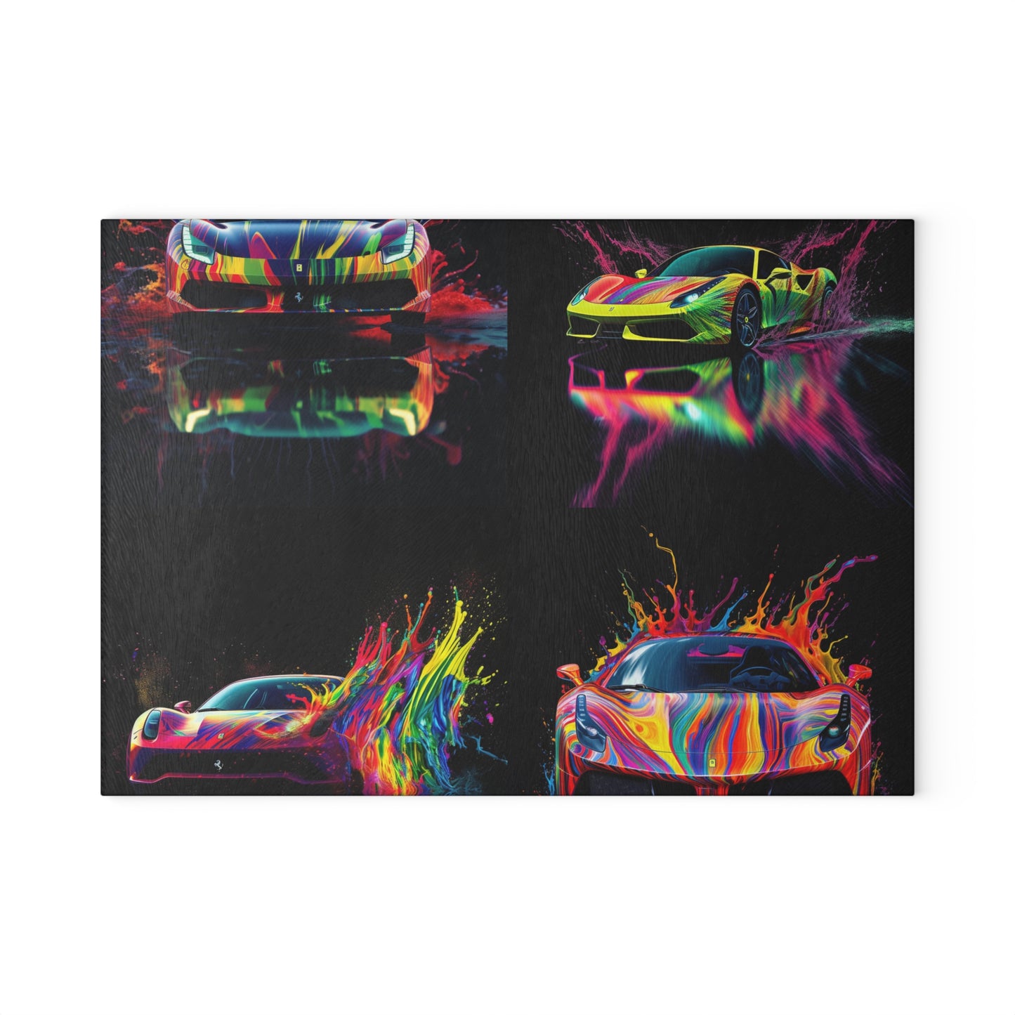 Glass Cutting Board Ferrari Fusion Water 5