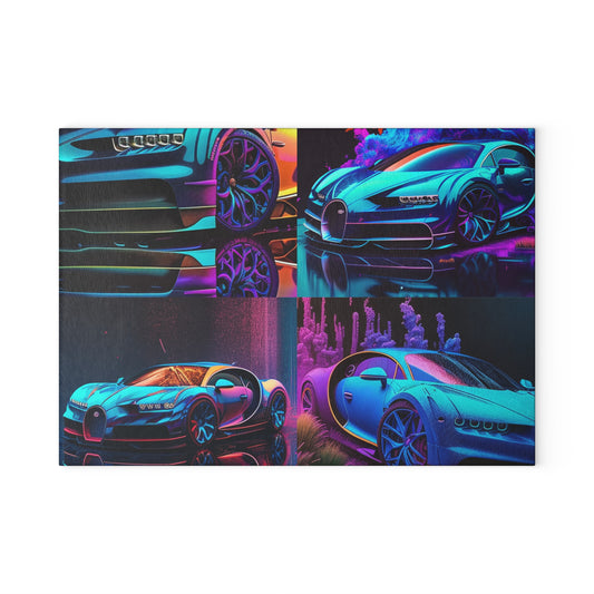 Glass Cutting Board Bugatti Neon Chiron 5