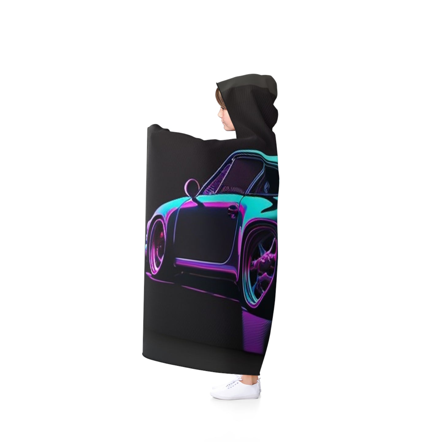 Hooded Blanket Porsche Purple 2